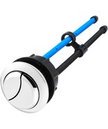 Toilet Water Tank Dual Push Buttons Rod With Dual, Polished Chrome - $32.98