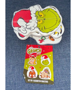 4 Dr Seuss Grinch Max Cindy Lou Shaped Stone Cork Bottom Coasters Christ... - £15.97 GBP