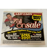 Best buy vintage 1999 newspaper sale ad flyer - $26.99 CAD