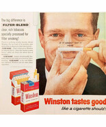 1959 Winston Pure White Filter Cigarettes Advertisement Tobacco Smoking ... - €25,75 EUR