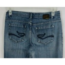 Foster Distressed Whiskered Embroidered Flare Jeans Size 8 - $9.85