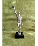 1920s French Art Deco statue Siver plated metal  - €258,02 EUR