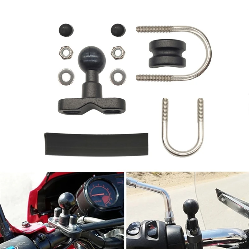 Motorcycles Handlebar U-Bolt Base Handle Rail Mounting For All B Size Mounts - £14.46 GBP