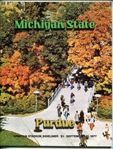 Michigan State vs Purdue NCAA Football Game Program 9/10/1977-Spartans-VF - £35.28 GBP