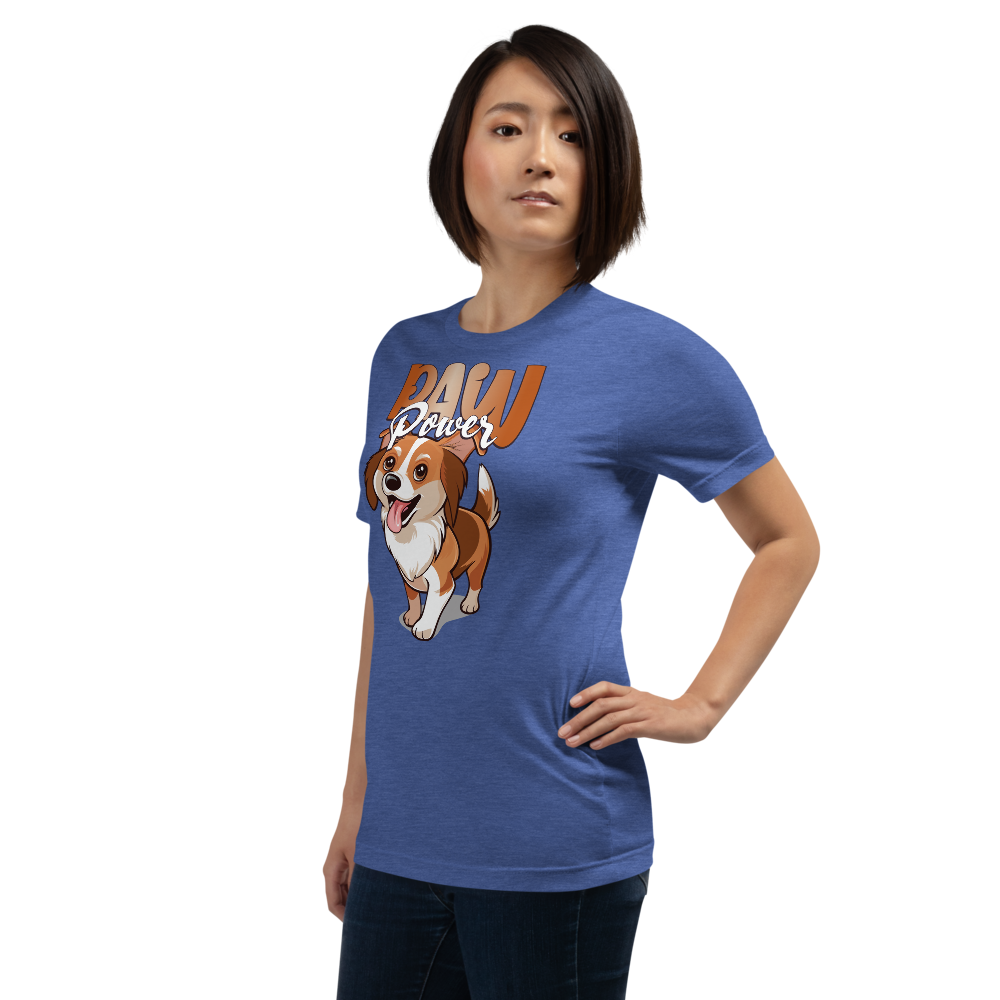 Unisex T-Shirt – Paw Power Heather True Royal Item image 4
