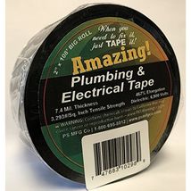 Amazing Tape ATP24 Plumbing Black Plastic Electrical Tape 2&quot; x 108&#39; - $41.61 CAD