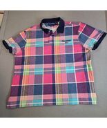 Polo Sport Ralph Lauren XXL Plaid Polo Shirt Slim Fit Multicolor - $45.05 CAD