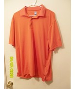 PGA Tour Shirt Orange Short Sleeve Dri-Fit XL - £10.89 GBP