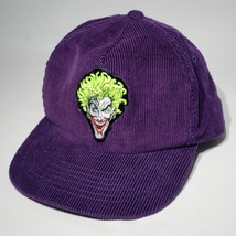 Batman The Joker Purple Corduroy Snapback Hat Cap DC Comics 1964 Patch EUC - £41.35 GBP