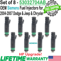 Siemens OEM x8 HP Upgrade Fuel Injectors for 2005-07 Jeep Grand Cherokee 4.7L V8 - $197.99