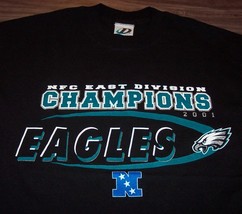 PHILADELPHIA EAGLES NFL FOOTBALL 2001 NFC EAST CHAMPIONS T-Shirt Mens ME... - $19.80