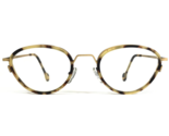Vintage La Eyeworks Gafas Monturas SAM 356M442 Carey Marrón Oro 48-23-130 - $46.25