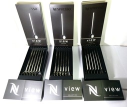 Nespresso Set 3X6 View Spoons Large Stainless Steel MIC In Brand Box W S... - £334.43 GBP