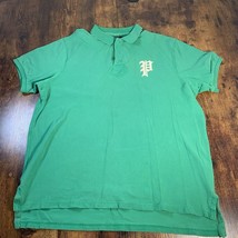 Vintage Polo Ralph Lauren Shirt Mens XXL Green Polo BIG P Preppy - $39.59