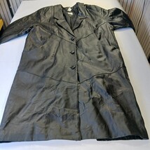 Liz Baker Essentials RN#93677 Women's Black Leather Coat Jacket Size 3X image 11