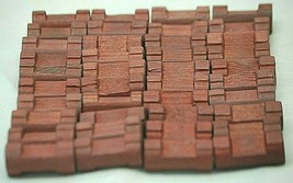 40 Lincoln Logs Building Toy Round Log Pieces Single Notch 1-1/2&quot; Brown - £7.81 GBP