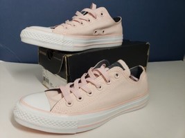 Converse Womens Pink White Canvas Low Top Trainers All Stars Size 7- 157... - £35.20 GBP