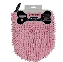 Bone Dry Drying Pet Towel, Mop Mitt - 9 x 7.5&quot;, Pink, 2 Piece - £10.08 GBP