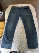 Levis 502 Mens Blue Denim Jeans Size 38x30 Measures 36x28  Stretch - £18.97 GBP
