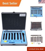1/2" 9 Pieces/Set, Indexable Carbide Turning Tools and Boring Bar, - $325.07