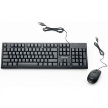 VERBATIM AMERICAS LLC 70734 VERBATIM WIRED KEYBOARD AND MOUSE 3 BUTTON. - £37.57 GBP