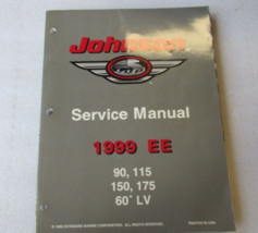 1999 EE Johnson 60° LV 90, 115, 150, 175 OEM Service Shop Manual P/N 787031 - £79.92 GBP