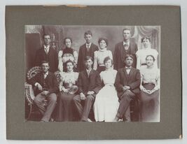 Original Antique Group Photo - Matted - Late 19th Century Portrait - Fas... - $29.99