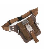Men Small Portable Waist Belt Bag Travel Crossbody Purse Casual Messenge... - £67.09 GBP