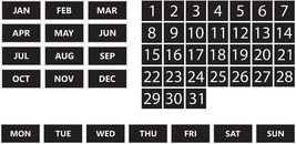 Whiteboard Calendar Magnet Bundle (Solid Colors) - £17.29 GBP