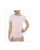 Danskin 2905 Girls Size Large (12-14) Theatrical Pink Short Sleeve Leotard - £7.18 GBP