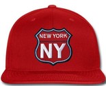  New York NY Embroidered New Era® NE404 Flat Bill Snapback Cap New - $25.49
