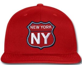  New York NY Embroidered New Era® NE404 Flat Bill Snapback Cap New - £20.37 GBP