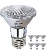6 Pack H&amp;Z Par20 Short Neck 39W 120V, 3000K Flood Light with E26 Medium ... - $18.99