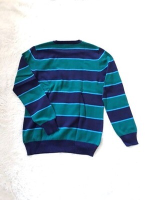 Boy's Long Sleeve Striped Pull-Over Sweater (Size XL - 16) NAVY STRIPE ~ NEW!!! Item image 4