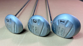 3 DELTA SL500 Oversize Right Handed Titanium Matrix Woods 1, 3, 5 Golf C... - $24.75