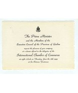 1949 International Chamber Commerce Invitations Quebec Chateau  Frontenac - £27.03 GBP