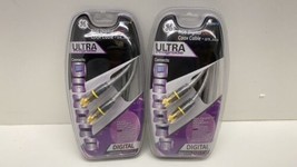 GE R66 Digital Quad Coax Cables  (2) 6’ &amp; 12’ NIB - £7.54 GBP