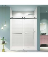 Frameless Shower Door 56-60x76&quot;, Chrome, Soft-Close - $1,044.91 CAD
