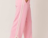 Le Lis Bow Detail Track Pants Pink-White - $40.00