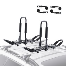 VEVOR Kayak Roof Rack 1 Pair J-Bar, Soft Roof Rack, Top Mount Tie Down, Carrier  - $132.01