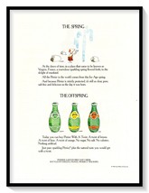 Perrier Sparkling Water Print Ad Vintage 1986 Magazine Advertisement Graphic Art - £7.73 GBP