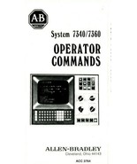 Vtg Allen-Breadley 7340 7360 7320 Operator Command Manuals &amp; Code Cards - £55.27 GBP