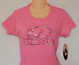 Women&#39;s T-Shirt Mossy Oak Size Small or Medium Pink Camo Camouflage NEW Hunting - £11.02 GBP