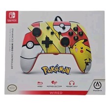 Pokemon Pikachu Pop Art Enhanced Wired Controller for Nintendo Switch by PowerA - $27.71