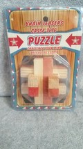 Wooden Interlocking Puzzles IQ Mind Brain Teaser Educational Game for Adults - £3.73 GBP