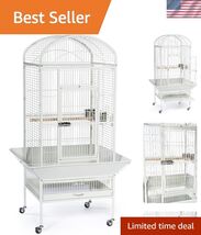 Dometop Bird Cage, Large, Chalk White - $705.65