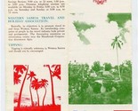 Heart of Polynesia Visitor Information Brochure Western Samoa 1972 - £17.68 GBP