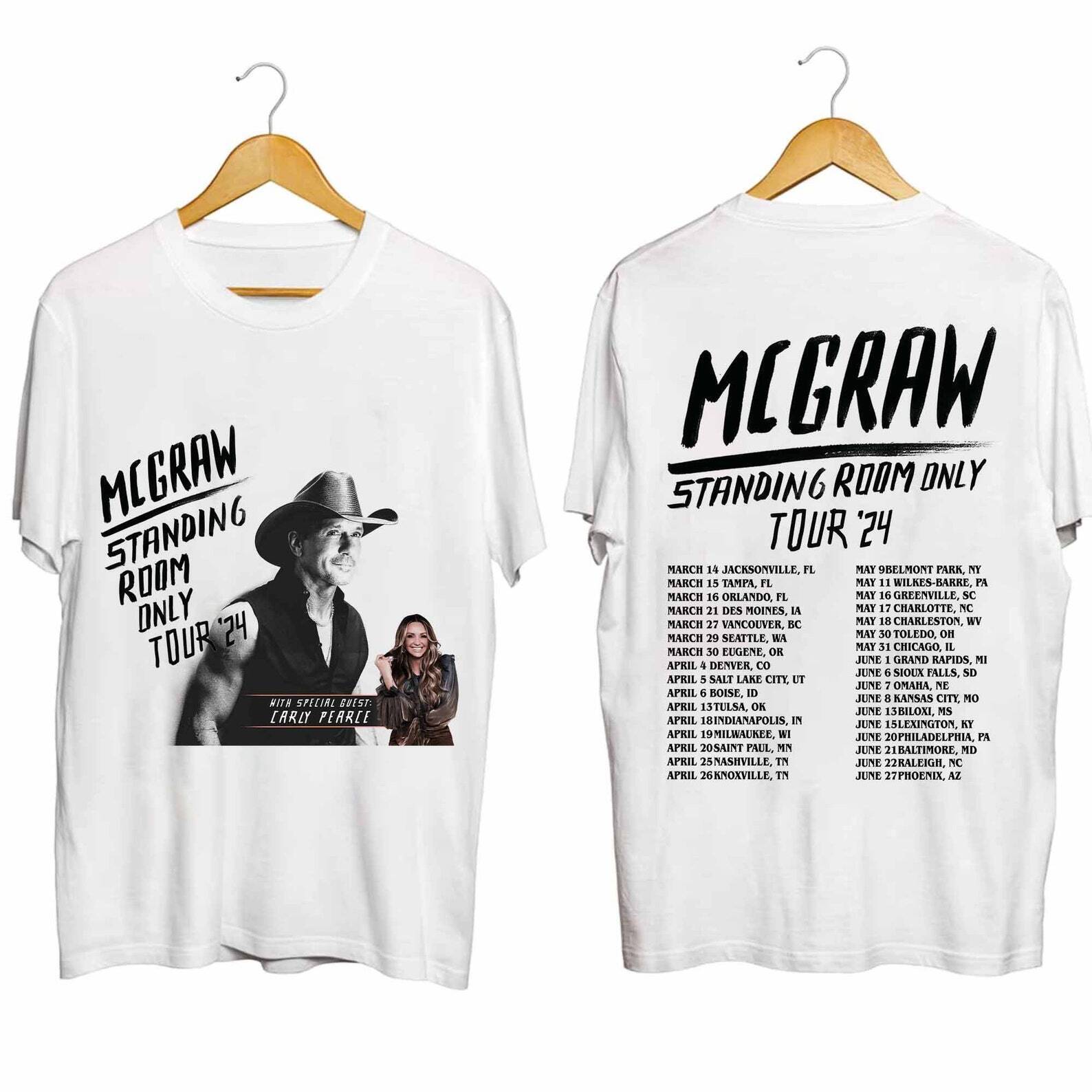 Primary image for Mcgraw 2024 Tour T-Shirt, Unisex T-Shirt Gift For Fans, Size S-5Xl