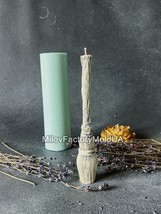 Witch Broom Sculpture Silicone Mold Cleaning Broom Mold - Home Decor Mold - $23.85