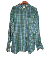 RedHead Shirt Men&#39;s 2XL Plaid Blue Green Long Sleeve Button Down - $19.99